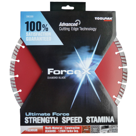 Diamond Blade 300mm x 20mm 12mm Turbo Segment Force X